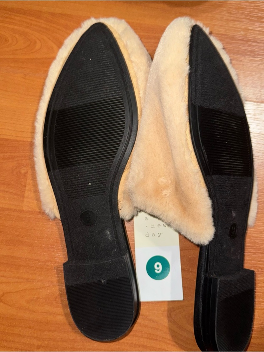 a new day Plush Slip-On Mules in Cream - Picture 3 of 5
